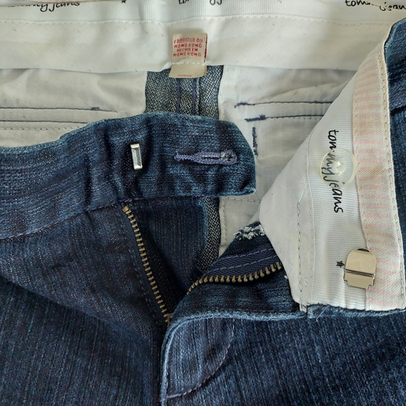 Vintage 90s/Y2K Tommy Jeans Low Rise Wide Leg Flare Jeans • Style 355168 Size 5 - Picture 4 of 12
